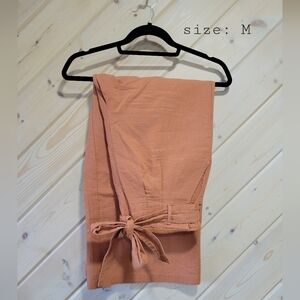 Wide Leg Paperbag Pants